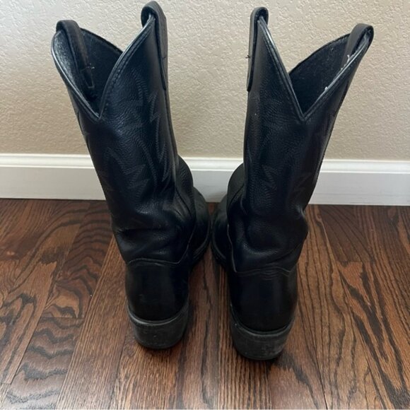 Double H Boot Company Men Western Cowboy Black Leather - Picture 4 of 6